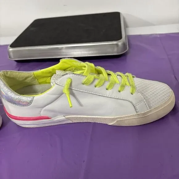 Dolce Vita Women's Zina Sneakers NEON MULTI LEATHER Sz 10 - Picture 8 of 13